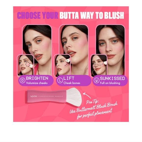 ✨3/$25✨NYX Buttermelt Blush Shade:Butta Together 🩷 ✨ 🆕 - Picture 6 of 6